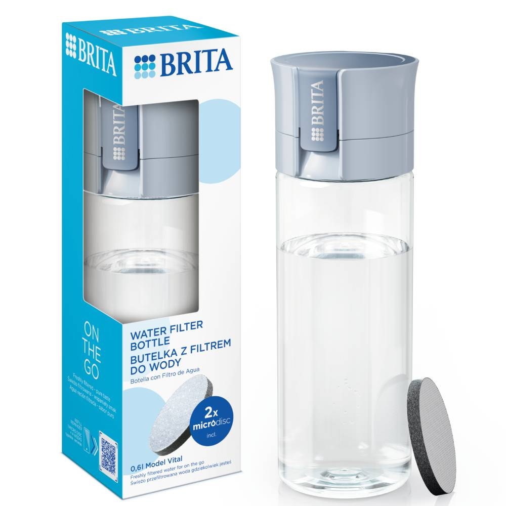 Brita Water Filter Bottle Pastel Blue Glasswells
