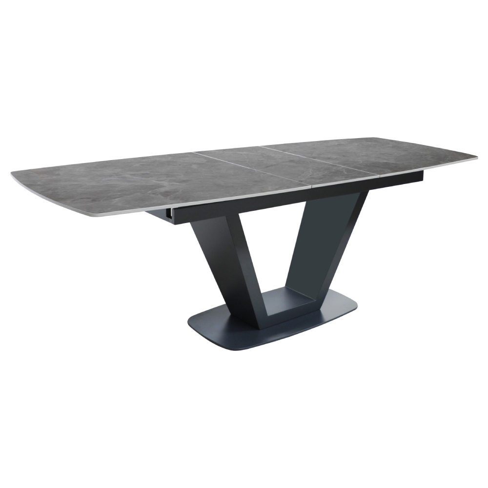 Ariel Extending Dining Table 180-220cm Grey - Glasswells
