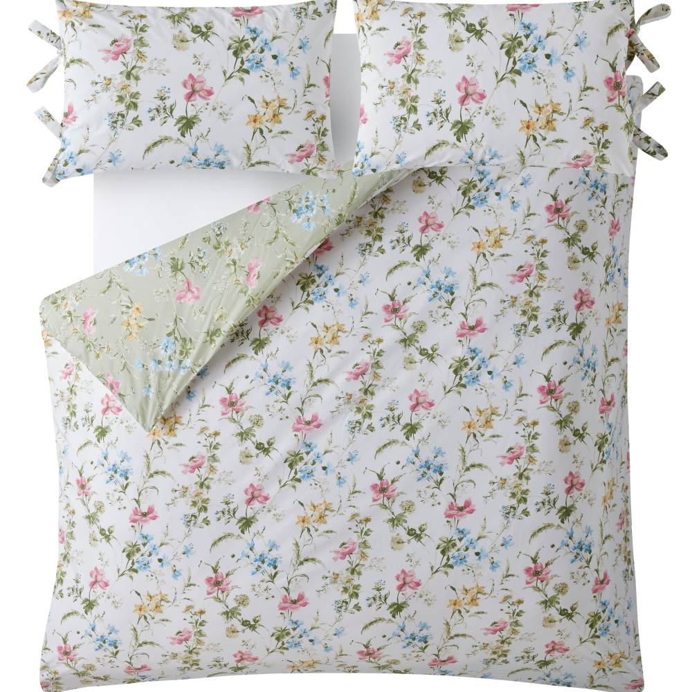 Laura Ashley Poppy Meadow Single Duvet Set Multi Glasswells