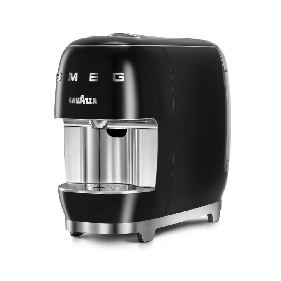 Smeg Lavazza Coffee Machine Black Glasswells