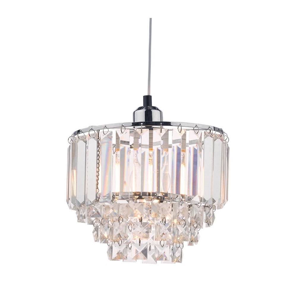Laura ashley vienna crystal 3 discount light semi flush ceiling light