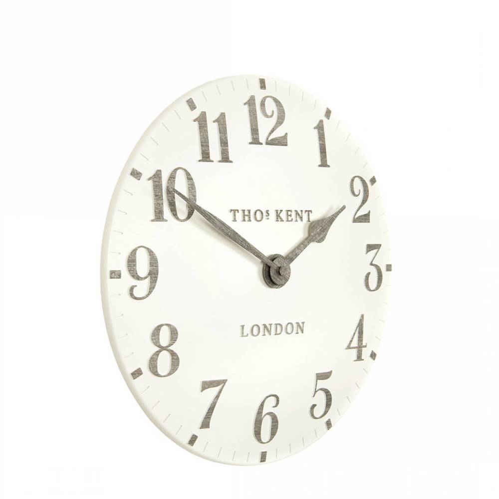 Thomas Kent 20" Arabic Wall Clock Limestone - Glasswells
