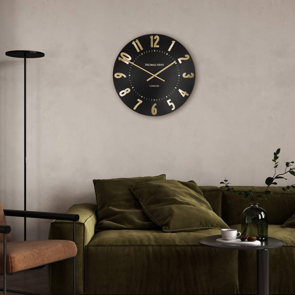 Thomas Kent 20" Mulberry Wall Clock Noir - Glasswells