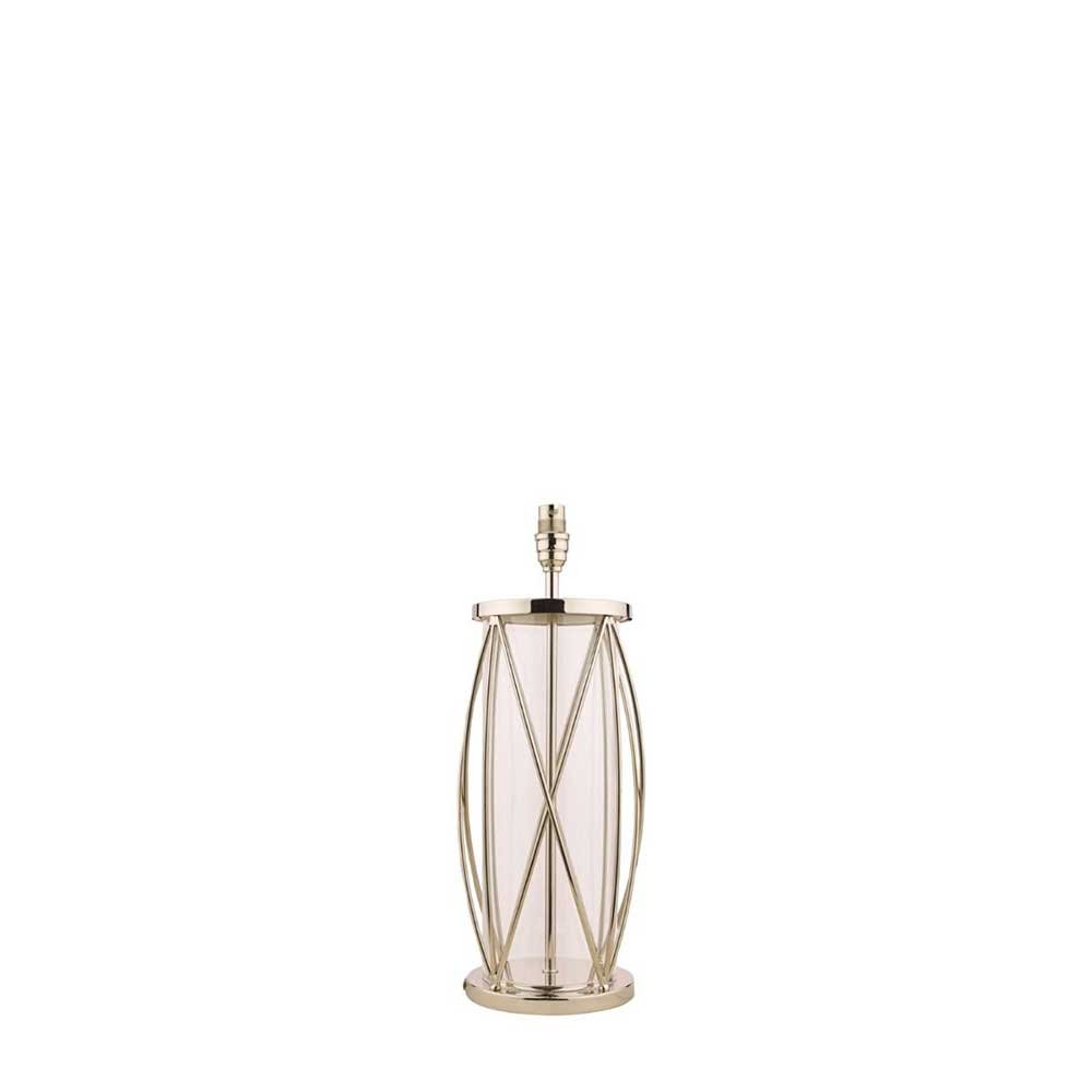 Laura Ashley Beckworth Large Table Lamp Polished Nickel & 40cm Silver ...