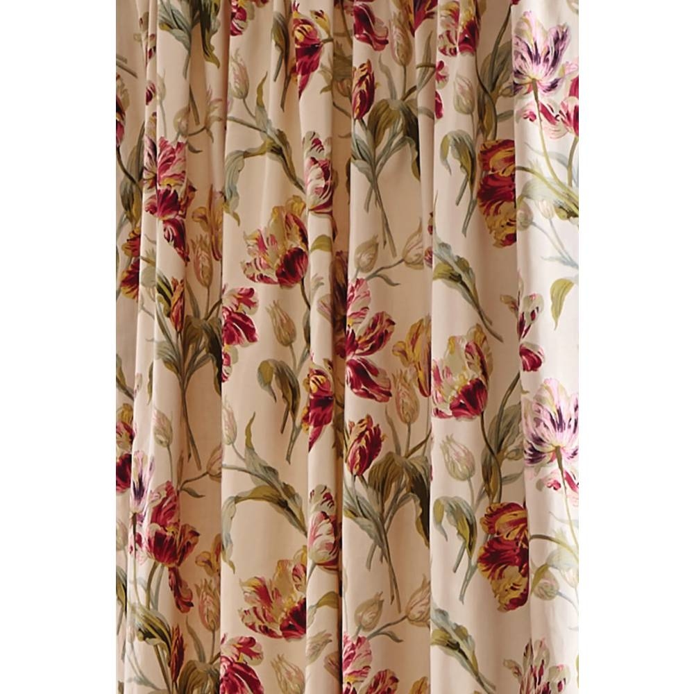 Laura Ashley Gosford Readymade Curtains Cranberry Glasswells