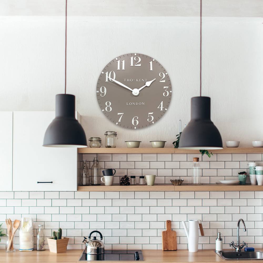 Thomas Kent Arabic Wall Clock Clay 20" Glasswells