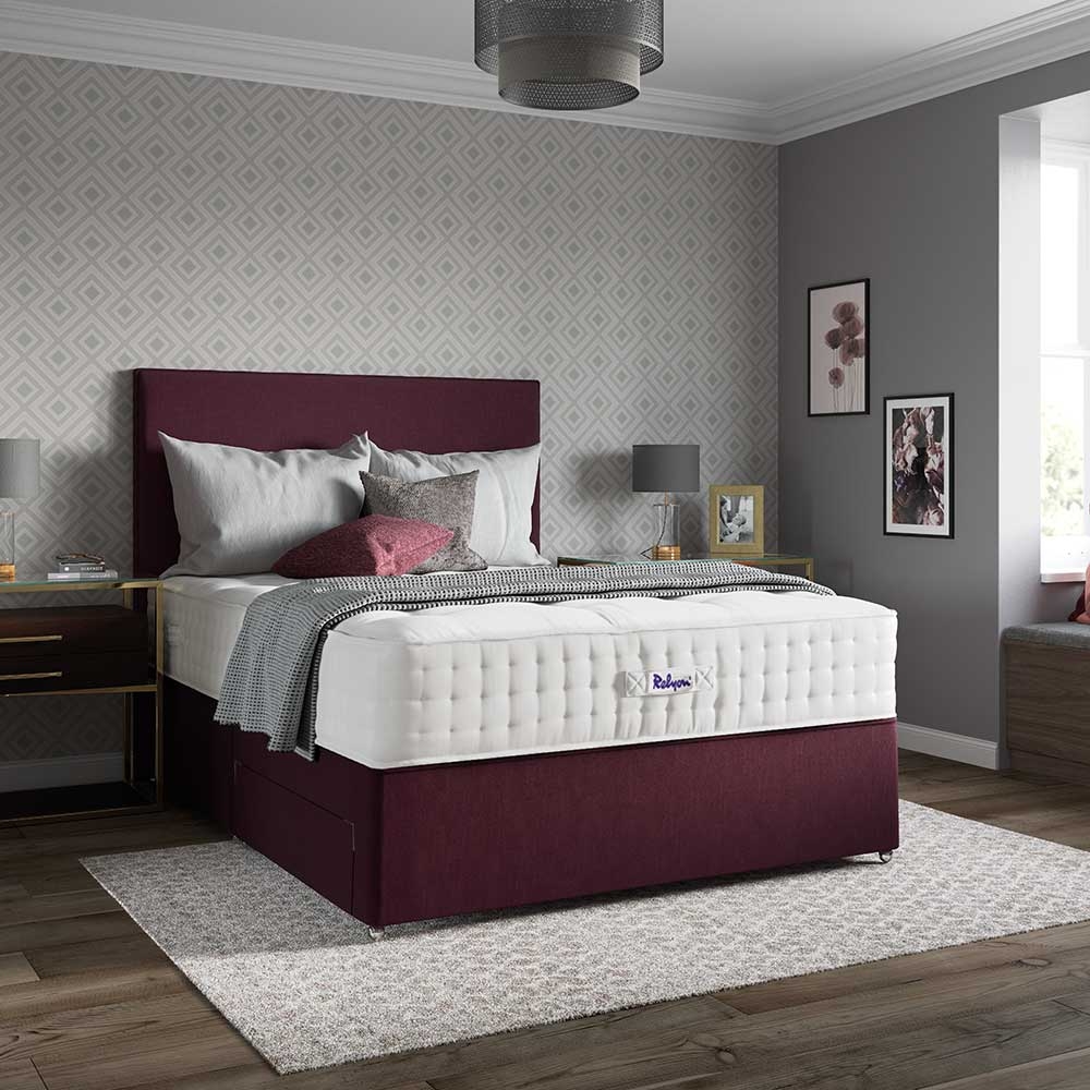 Relyon Ortho Turn Pocket 1500 Divan Bed Glasswells