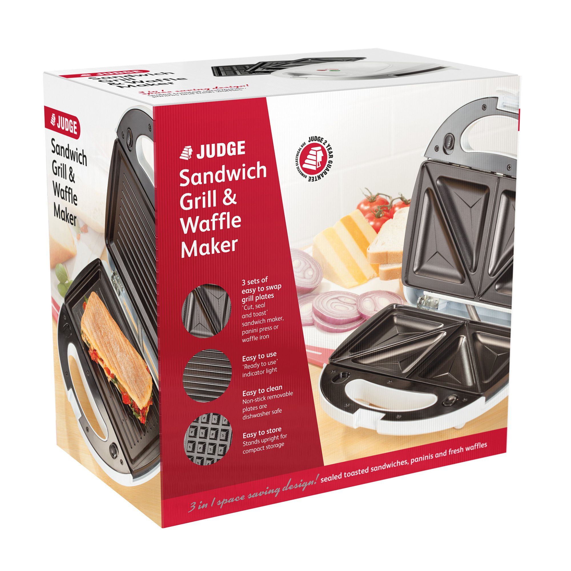 Judge Sandwich, Grill, Waffle Maker Glasswells
