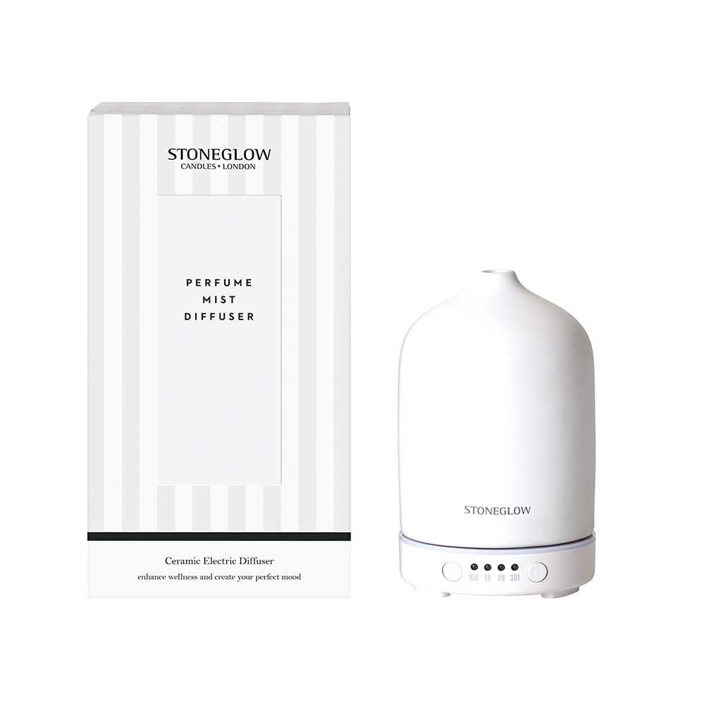 Stoneglow White Perfume Mist Diffuser Glasswells