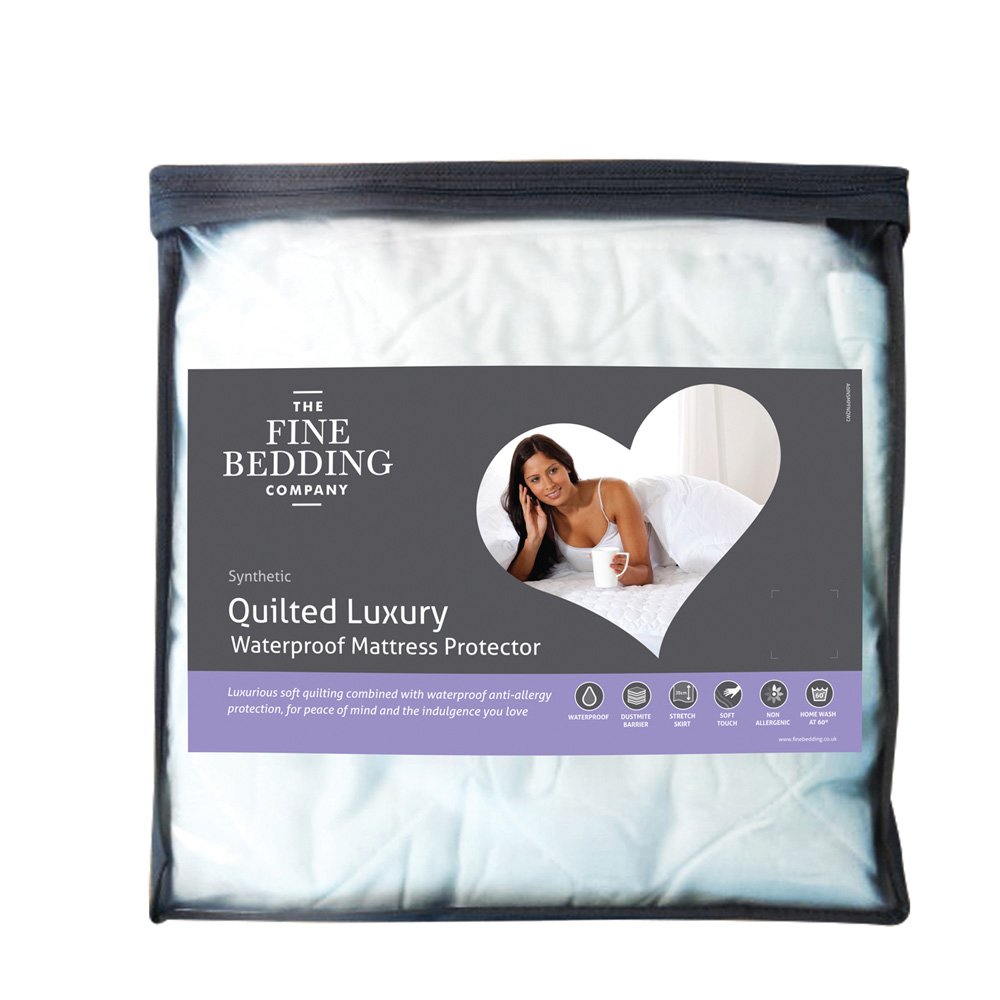 Luxury Quilted Waterproof Mattress Protector Glasswells