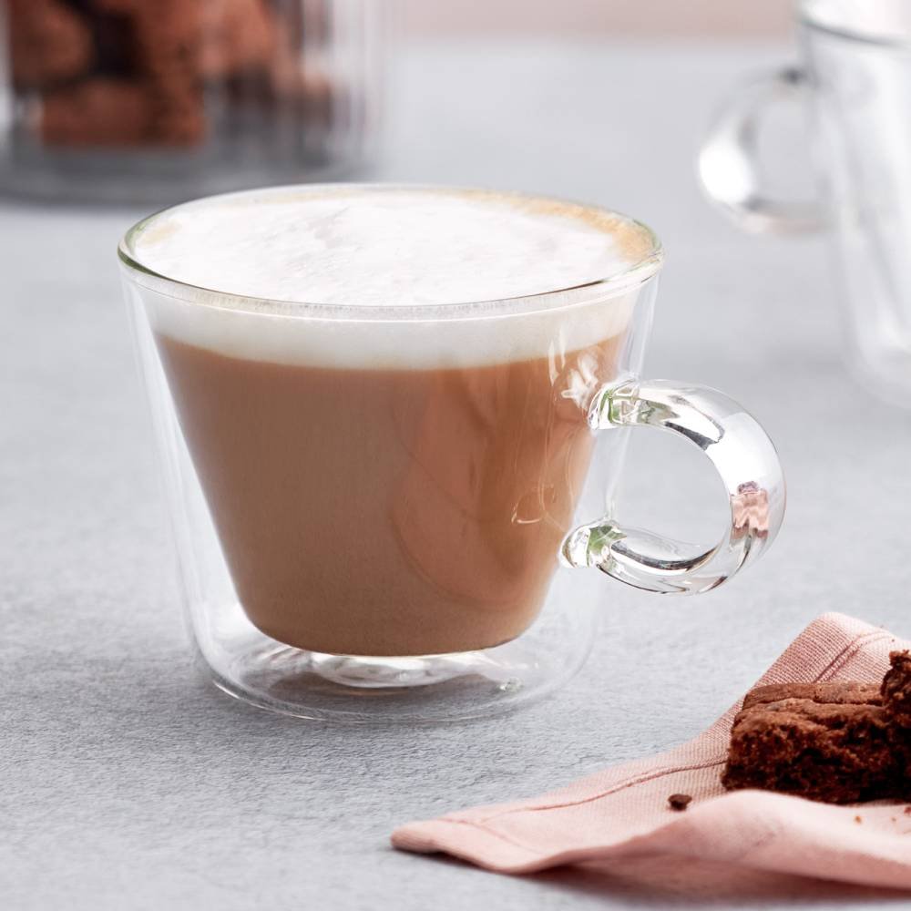 Duo 2 Piece Cappuccino Glass Set 250Ml/Flared - Glasswells