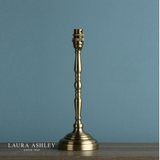 Laura Ashley Corey Antique Brass Candlestick Table Lamp Base Only