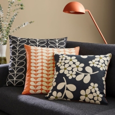 Orla Kiely Wisteria Stem Cushion Navy