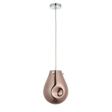 Newton Metallic Copper Medium Glass Pendant