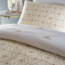 Furn Bee Deco Geometric Duvet Cover Set Champagne