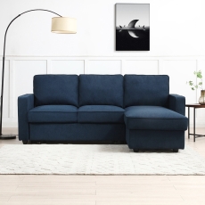 Mickey Corner Sofa Bed Grey