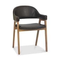 Christopher Rustic Oak Dining Arm Chair Old West Vintage