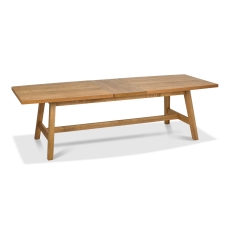 Christopher Rustic Oak Extending Dining Table 220-265cm