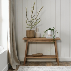 Christopher Rustic Oak Console Table