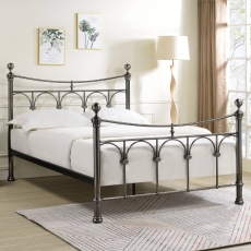 Gaia Bed Frame Antique Nickel