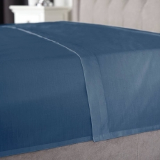 Belledorm 200CP Flat Sheet Navy