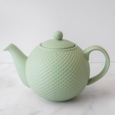 London Pottery Globe 4 Cup Teapot Textured Sea Green