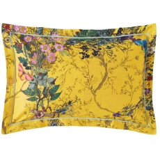 Timorous Beasties Bloomsbury Garden Oxford Pillowcase Pair Cadmium