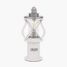 Gibson Wood Lantern Table Lamp White