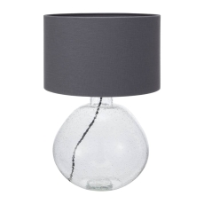 Organic Shape Clear Bubble Glass Table Lamp