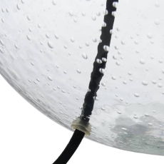 Organic Shape Clear Bubble Glass Table Lamp