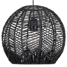 Black Woven Paper Pendant