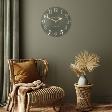 Thomas Kent 20' Arabic Wall Clock Lichen