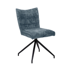 Loki Swivel Dining Chair Blue