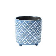 Burgon & Ball Bilbao Large Blue Indoor Pot