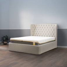 Tempur Holcot Ottoman Bed Frame Shetland Pebble