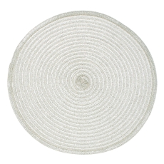 Walton & Co Circular Lurex Placemat Silver