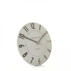 Thomas Kent Mulberry 6" Mantel Clock Silver Cloud