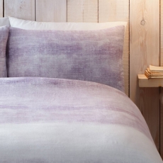 AppleTree Hygge Anson Stripe Duvet Set Mauve