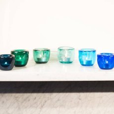 British Colour Standard Handmade Tealight Holder Turquoise