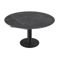 Luna Extending Dining Table 90-135cm Marquina Marble
