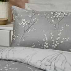 Laura Ashley Pussywillow Duvet Cover Set Steel