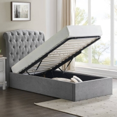 Rushbrooke Ottoman Bed Frame Light Grey