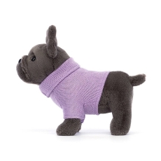 Jellycat French Bulldog Sweater Purple