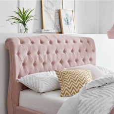Rushbrooke Bed Frame Pink