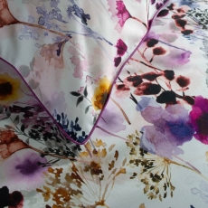 Watercolour Floral Duvet Set Lavender