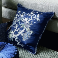 Laura Ashley Belvedere 50cm Feather Filled Cushion Midnight