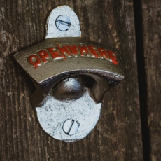 BarCraft Wall Mounted Crown Top Bottle Opener