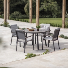 Bramblecrest Umbria Dining Set with 4 Stacking Chairs