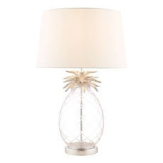 Laura Ashley Pineapple Large Table Lamp Glass With Ivory Shade