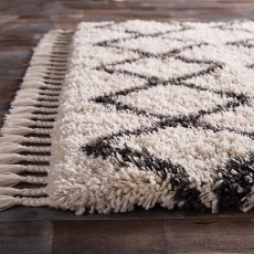 Saltaire Ivory Charcoal Rug